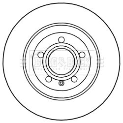 BORG & BECK Тормозной диск BBD5193